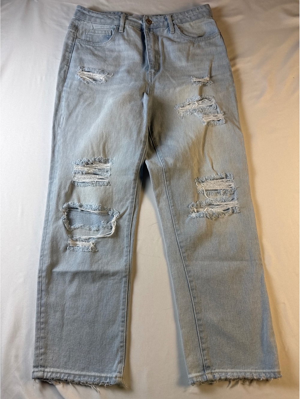 Vervet Distressed Light Wash Denim Jeans